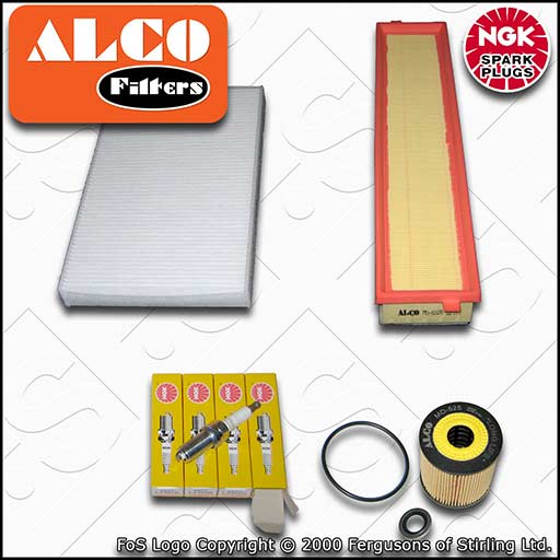 SERVICE KIT for CITROEN C4 1.6 16V OIL AIR CABIN FILTERS PLUGS (2004-2011)