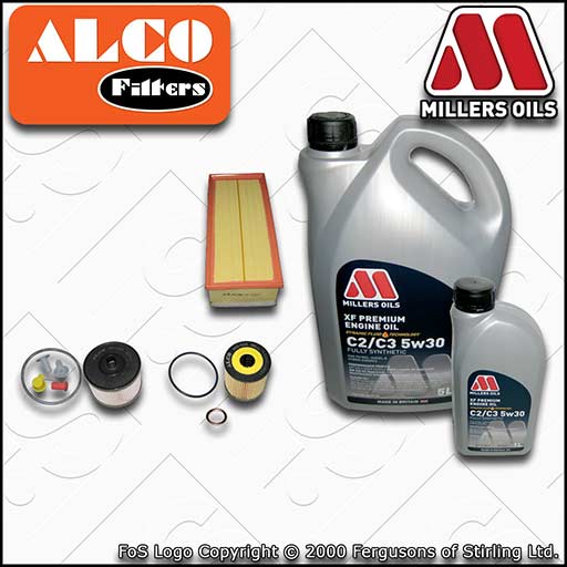 SERVICE KIT for PEUGEOT EXPERT 2L HDI OIL AIR FUEL FILTERS with OIL (2007-2016)