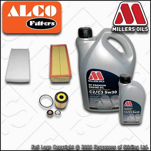 SERVICE KIT for PEUGEOT EXPERT 2L HDI OIL AIR CABIN FILTERS with OIL (2007-2016)