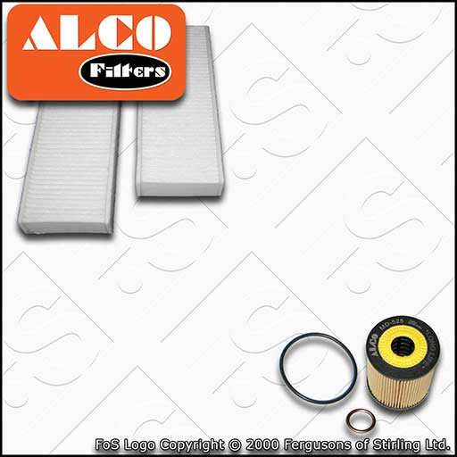 SERVICE KIT for PEUGEOT 308 1.6 THP ALCO OIL CABIN FILTERS (2013-2021)