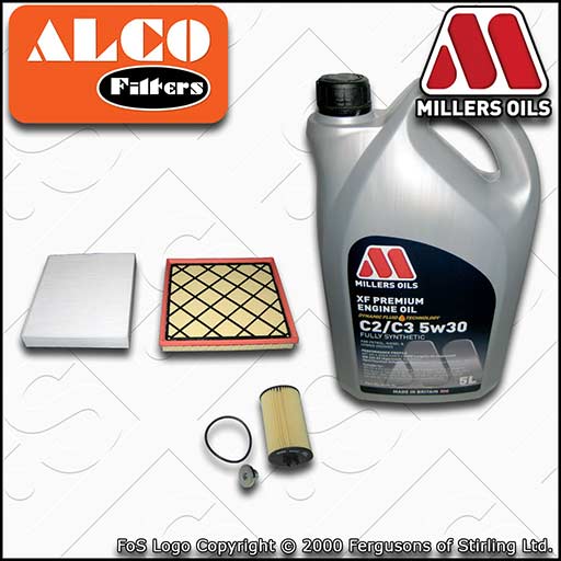 SERVICE KIT for VAUXHALL ASTRA J 1.4 16V OIL AIR CABIN FILTERS +OIL (2009-2015)
