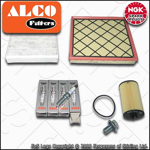 SERVICE KIT for VAUXHALL OPEL CASCADA 1.6 OIL AIR CABIN FILTER PLUGS (2013-2019)