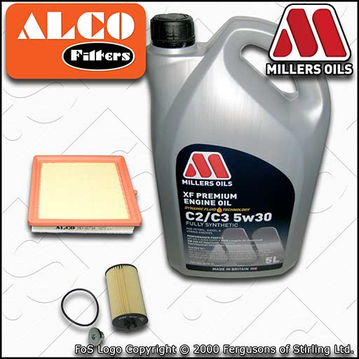 SERVICE KIT for VAUXHALL OPEL ADAM 1.2 1.4 OIL AIR FILTERS +OIL (2012-2019)