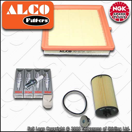 SERVICE KIT for VAUXHALL OPEL ADAM 1.4 S ALCO OIL AIR FILTERS PLUGS 2014-2019