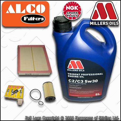 VAUXHALL/OPEL ASTRA H MK5 1.4 (19MA9235->) OIL AIR FILTER PLUGS SERVICE KIT +OIL