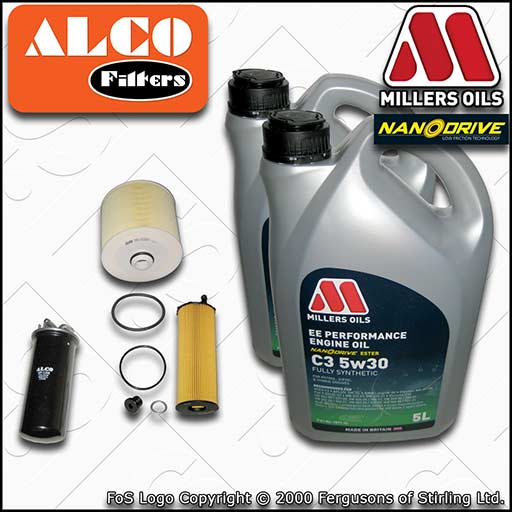 SERVICE KIT for AUDI A6 (C6) 2.7 TDI OIL AIR FUEL FILTERS +EE OIL (2004-2008)