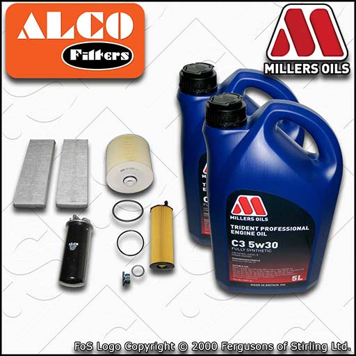 SERVICE KIT for AUDI A6 3.0 TDI OIL AIR FUEL CABIN FILTER +OIL C6 4F (2004-2006)