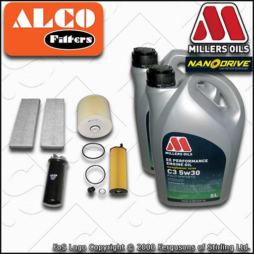 SERVICE KIT for AUDI A6 3.0 TDI OIL AIR FUEL CABIN FILTER +OIL C6 4F (2006-2008)