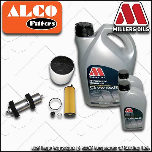 SERVICE KIT for AUDI A5 (8T) 2.7 3.0 TDI OIL AIR FUEL FILTERS +OIL (2007-2008)