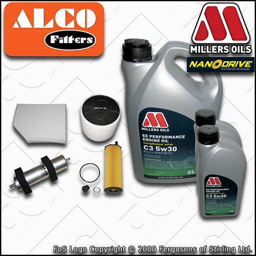 SERVICE KIT for AUDI A5 8T 2.7 3.0 TDI OIL AIR FUEL CABIN FILTERS +OIL 2007-2008