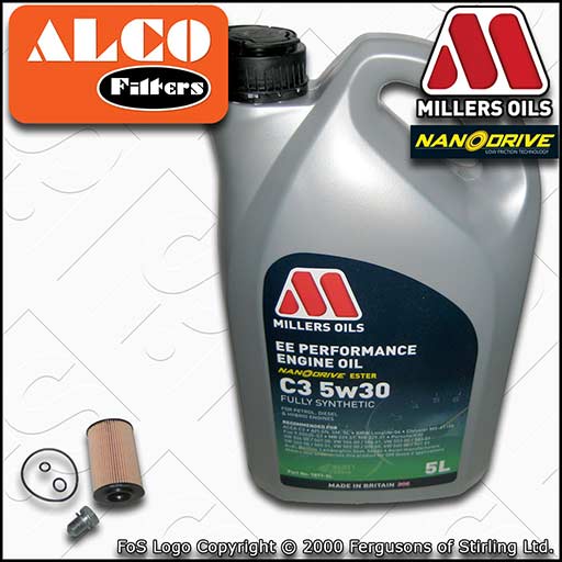 SERVICE KIT for SEAT TOLEDO NH 1.6 TDI OIL FILTER +EE PERFORMANCE OIL 2012-2015