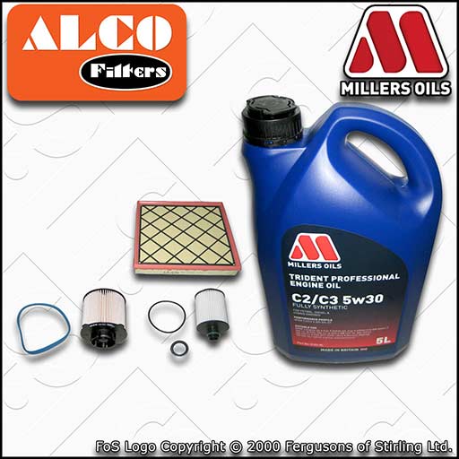 SERVICE KIT for VAUXHALL ASTRA J 2.0 CDTI OIL AIR FUEL FILTERS +OIL (2009-2015)