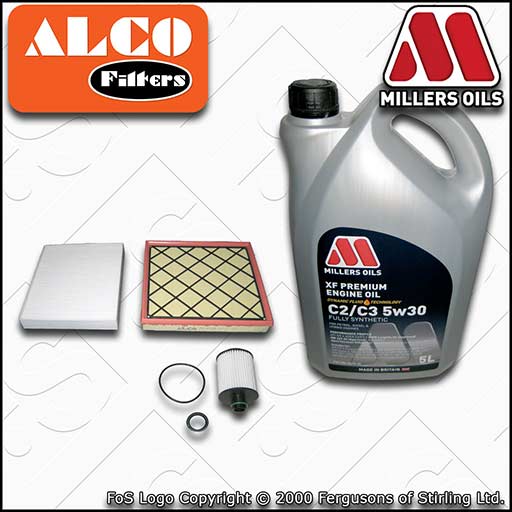 SERVICE KIT for VAUXHALL ASTRA J 2.0 CDTI OIL AIR CABIN FILTERS +OIL (2009-2015)