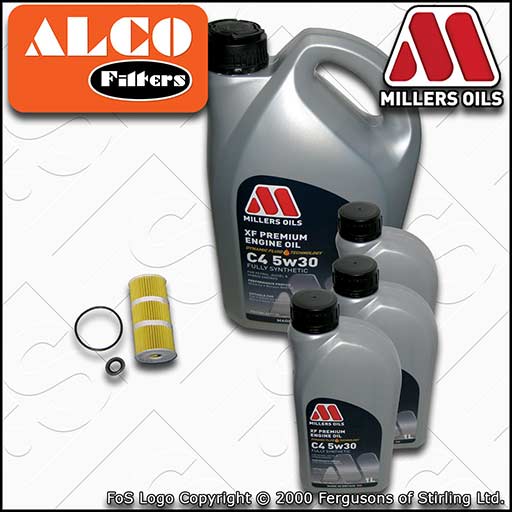 SERVICE KIT for RENAULT TRAFIC III 1.6 DCI OIL FILTER +8L C4 OIL (2014-2020)