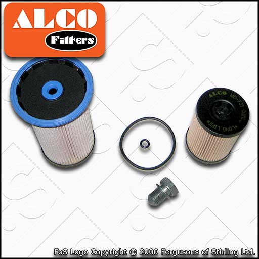 SERVICE KIT for VW CADDY 2K SA 2.0 TDI CU DF ALCO OIL FUEL FILTERS (2015-2020)