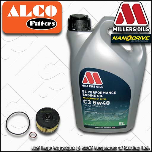 SERVICE KIT for RENAULT SCENIC III 1.2 TCE OIL FILTER +EE NANO OIL (2012-2016)