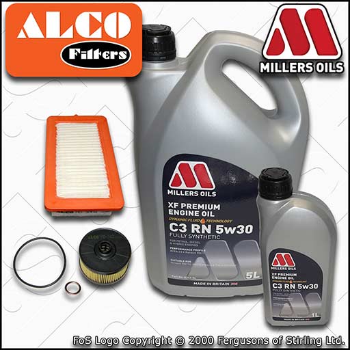 SERVICE KIT for RENAULT CLIO V 1.3 TCE OIL AIR FILTERS +6L OIL (2019-2023)