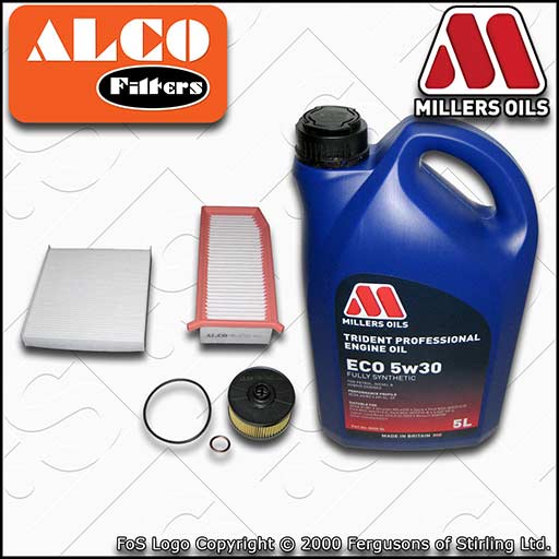 SERVICE KIT for DACIA DUSTER 1.2 TCE OIL AIR CABIN FILTERS +OIL (2017-2022)