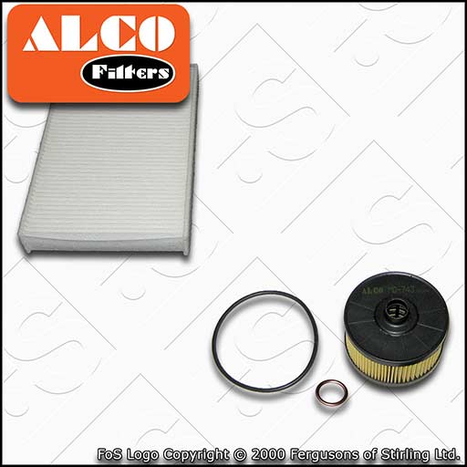 SERVICE KIT for NISSAN PULSAR C13 1.2 DIG-T ALCO OIL CABIN FILTERS (2014-2018)