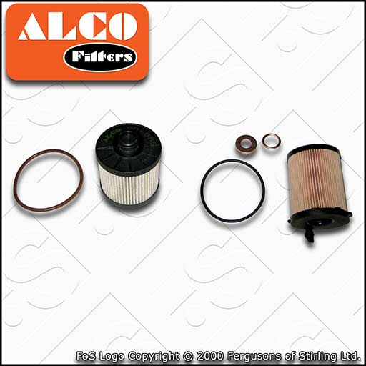 SERVICE KIT for PEUGEOT 308 1.6 BLUEHDI ALCO OIL FUEL FILTERS (2013-2018)