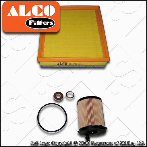 SERVICE KIT for VAUXHALL CROSSLAND 1.6 CDTI ALCO OIL AIR FILTERS (2017-2022)