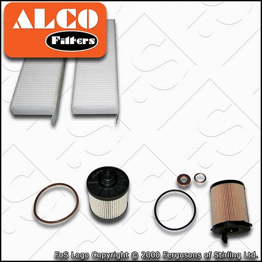 SERVICE KIT for PEUGEOT EXPERT 1.6 BLUEHDI ALCO OIL FUEL CABIN FILTERS 2016-2019
