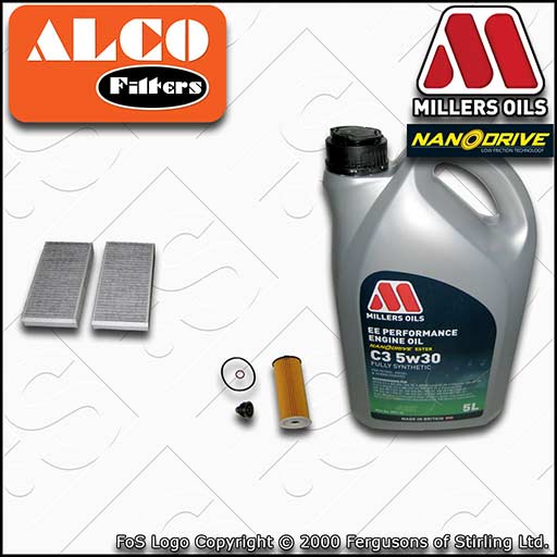 SERVICE KIT for MINI ONE COOPER D 1.5 B37 OIL CABIN FILTERS +EE OIL (2013-2017)