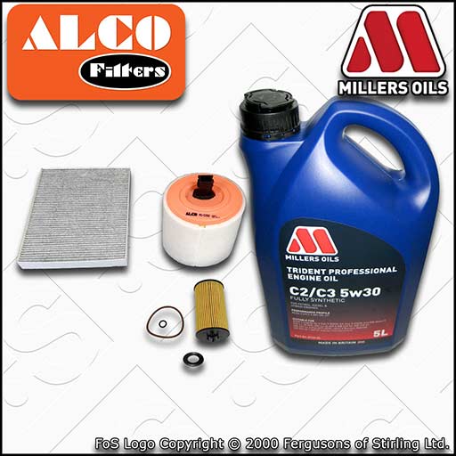 SERVICE KIT for VAUXHALL OPEL ASTRA K 1.6 CDTI OIL AIR CABIN FILTER +OIL (15-22)