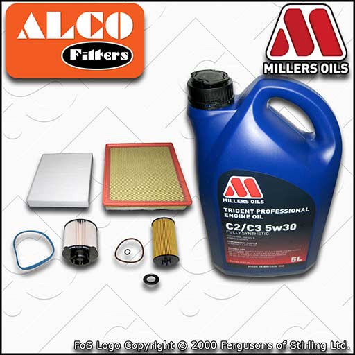 SERVICE KIT for VAUXHALL INSIGNIA A 1.6 CDTI OIL AIR FUEL CABIN FILTERS +OIL