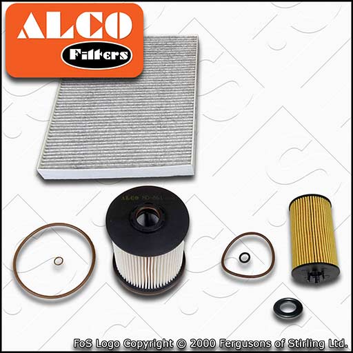 SERVICE KIT for VAUXHALL OPEL ASTRA K 1.6 CDTI OIL FUEL CABIN FILTER (2015-2022)
