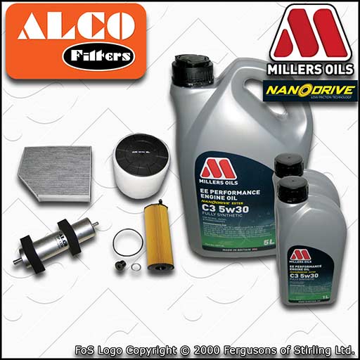 SERVICE KIT for AUDI A5 8T 2.7 3.0 TDI OIL AIR FUEL CABIN FILTERS +OIL 2008-2012