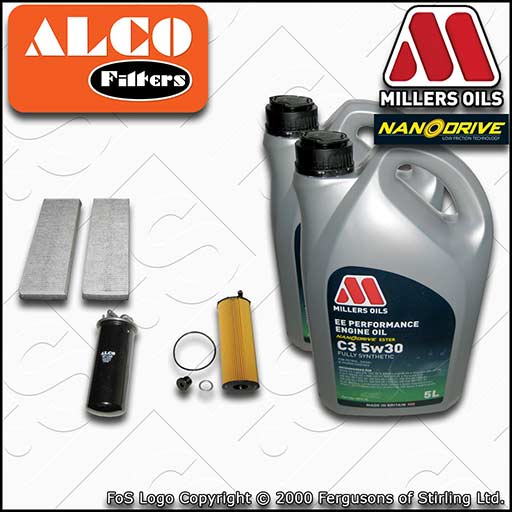 SERVICE KIT for AUDI A6 (C6) 2.7 TDI OIL FUEL CABIN FILTERS +EE OIL (2008-2011)