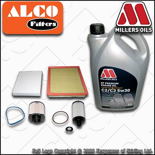 SERVICE KIT for VAUXHALL INSIGNIA B20DTH 2.0 CDTI OIL AIR FUEL CABIN FILTER +OIL