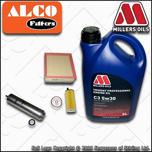 SERVICE KIT for BMW 1/2/3/4 SERIES B47D20 OIL AIR FUEL FILTERS +OIL (2014-2019)