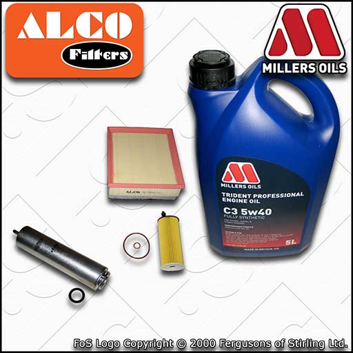 SERVICE KIT for BMW 1/2/3/4 SERIES B47D20 OIL AIR FUEL FILTERS +OIL (2014-2019)