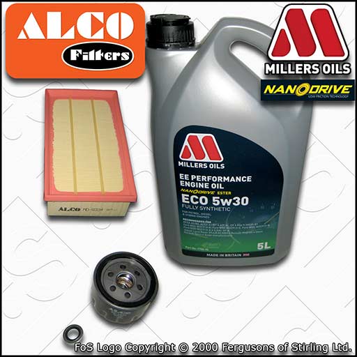 SERVICE KIT for RENAULT CLIO MK3 1.4 1.6 OIL AIR FILTER +5w30 EE OIL (2005-2014)