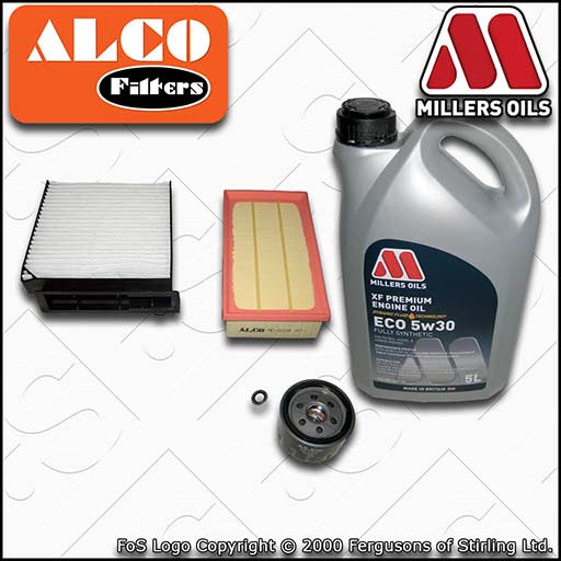 SERVICE KIT for RENAULT CLIO MK3 1.4 1.6 OIL AIR CABIN FILTERS +5w30 OIL (05-14)