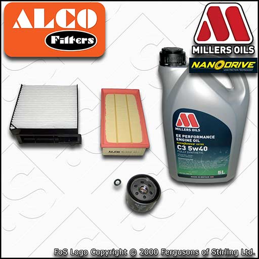 SERVICE KIT for RENAULT CLIO MK3 1.4 1.6 OIL AIR CABIN FILTERS +5w40 OIL (05-14)