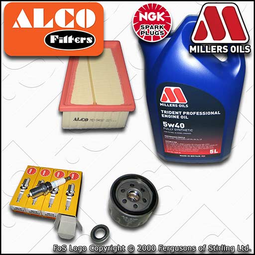 SERVICE KIT for RENAULT CLIO MK2 1.4 1.6 16V OIL AIR FILTER PLUGS +OIL 1998-2007