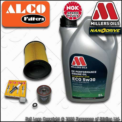 SERVICE KIT for FORD FOCUS MK2 1.4 16V OIL AIR FILTERS PLUGS +EE OIL (2007-2010)