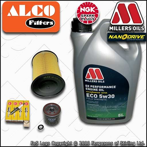 SERVICE KIT for FORD FOCUS MK2 1.6 16V OIL AIR FILTERS PLUGS +EE OIL (2007-2010)