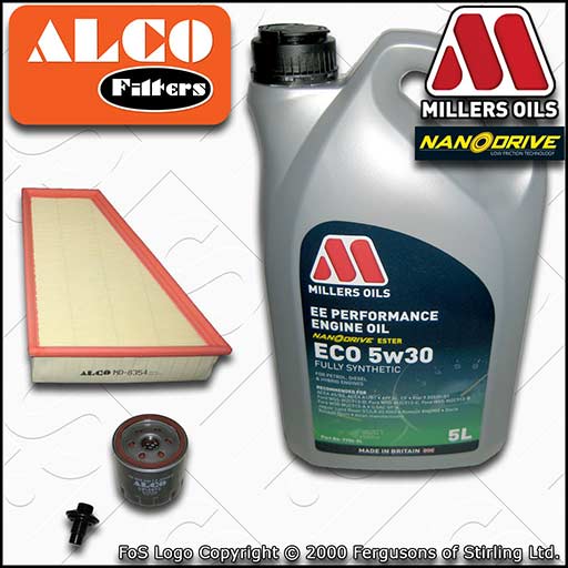 SERVICE KIT for FORD MONDEO MK4 1.6 OIL AIR FILTERS +EE NANO ECO OIL (2007-2015)