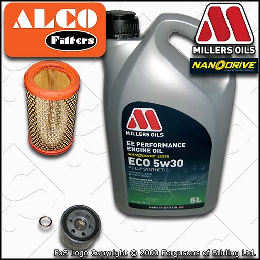 SERVICE KIT for RENAULT CLIO MK2 1.2 8V OIL AIR FILTERS +EE 5w30 OIL (2003-2010)