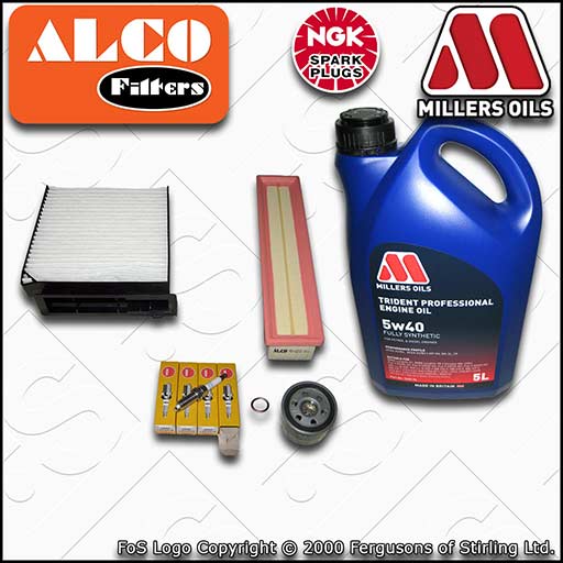 SERVICE KIT for RENAULT CLIO MK3 1.2 OIL AIR CABIN FILTER PLUGS +OIL (2005-2006)