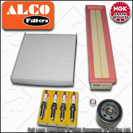 SERVICE KIT for RENAULT CLIO MK4 1.2 16V OIL AIR CABIN FILTERS PLUGS (2012-2018)
