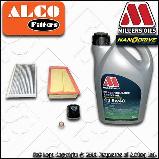 SERVICE KIT for RENAULT MEGANE III 1.4 TCE OIL AIR CABIN FILTER +OIL (2009-2016)