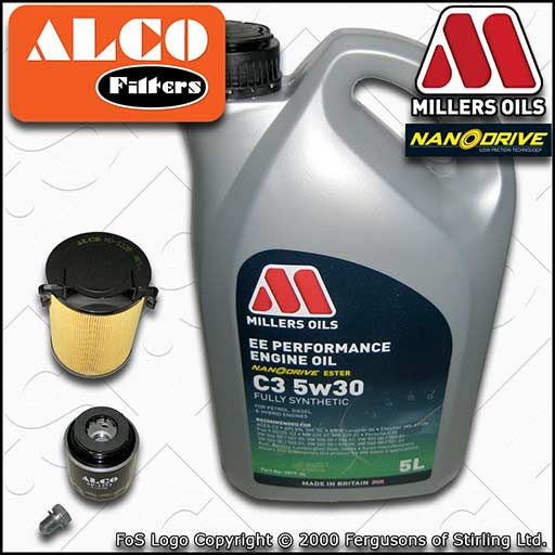 SERVICE KIT for SEAT ALTEA 5P 1.2 TSI OIL AIR FILTERS +EE OIL (2010-2015)