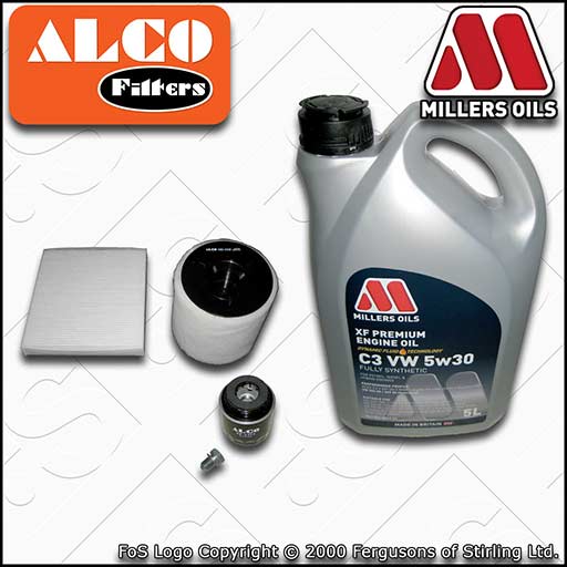 SERVICE KIT for AUDI A1 8X TFSI OIL AIR CABIN FILTERS XF C3 OIL 1.2 (2010-2010)