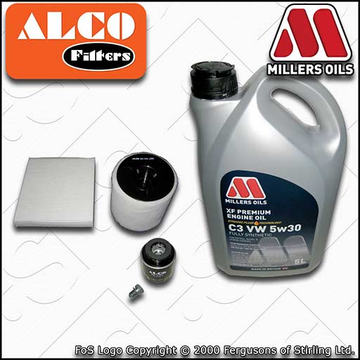 SERVICE KIT for AUDI A1 8X TFSI OIL AIR CABIN FILTERS XF C3 OIL 1.2 (2010-2015)