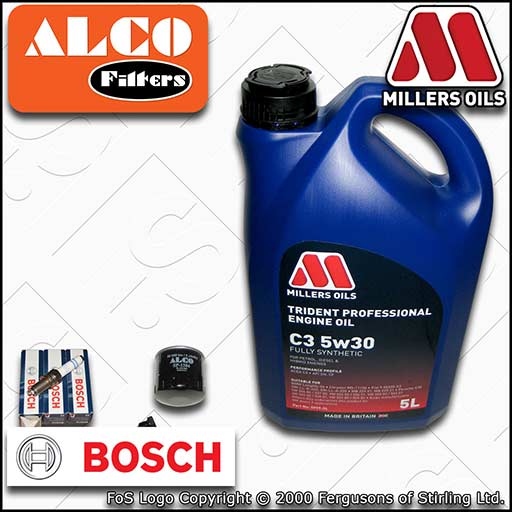 SERVICE KIT for AUDI A3 8V 1.0 TFSI OIL FILTER SPARK PLUGS with OIL (2015-2018)